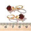 Heart Brass Micro Pave Cubic Zirconia Hoop Earrings EJEW-D318-02KCG-5