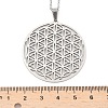 Non-Tarnish 201 Stainless Steel Pendant Necklaces NJEW-S105-JN624-45-1-2