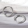 Tarnish Resistant 201 Stainless Steel Huggie Hoop Earrings Findings STAS-F149-33P-B-2