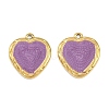 304 Stainless Steel with Enamel Pendants STAS-Z166-17G-02-1