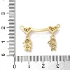 Brass Pave Cubic Zirconia Pendants KK-M287-06G-A-3