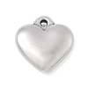304 Stainless Steel Heart Pendants STAS-R162-01P-05-1