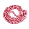 Ombre Effect Opaque Crackle Glass Beads Strands GLAA-Q106-01A-A12-3