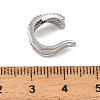 Brass Rhinestone Cuff Errings RB-Z001-03P-3