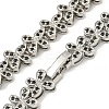 Rack Plating Brass Pave Cubic Zirconia Butterfly Link Necklaces NJEW-A031-03P-04-1