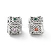 Brass Micro Pave Cubic Zirconia Beads KK-G523-12P-1