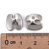 Letter Slider Beads for Watch Band Bracelet Making ALRI-O012-H-NR-3