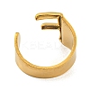PVD Vacuum Plating 201 Stainless Steel Cuff Rings RJEW-Z032-01G-F-4