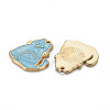 Alloy Enamel Pendants ENAM-N055-035A-NR-3