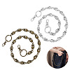 2 Colors Tibetan Style Alloy Skull Connector Charms for Jeans Pants HJEW-GA00017-1
