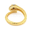 304 Stainless Steel Cubic Zirconia Open Cuff Ring for Women RJEW-S406-05G-02-3