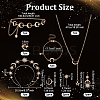 8 Styles Alloy Jewelry Sets SJEW-OC0001-02G-2