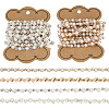 2Pcs 2 Colors Flower Iron Rhinestone Cup Chains FIND-TA0008-01-1