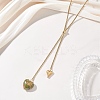 304 Stainless Steel Box Chain Lariat Necklaces NJEW-JN05890-1