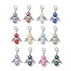 12Pcs 12 Colors Angel Acylic Imitation Pearl Pendant Decoration HJEW-JM02619-2