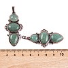 Natural Green Aventurine Pendants G-Q158-04-10-3