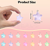 84Pcs 7 Colors Luminous Transparent Resin Pendants RESI-SZ0003-26-2