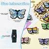 12Pcs 6 Styles Butterfly Food Grade Eco-Friendly Silicone Beads SIL-CJ0001-89-8