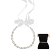 Metal Full Crystal Rhinestone Horse Eye Bridal Waist Belts for Wedding Dress AJEW-WH20080-65C-S-1