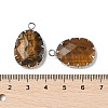 Natural Tiger Eye Pendants G-H086-01P-04-3
