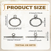 20Bags Tibetan Style Alloy Twist Ring Toggle Clasps FIND-LP0007-47-2