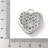 Rack Plating Brass Micro Pave Clear Cubic Zirconia with ABS Plastic Pearl Pendants KK-G515-55P-3