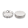Tarnish Resistant 304 Stainless Steel Cabochon Settings STAS-P249-16E-P-2