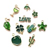 20Pcs 10 Styles Alloy Enamel Charms ENAM-FP0002-41-2