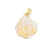 UV Plating Brass Pendants KK-R213-15G-06-1