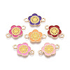 Alloy Enamel Connector Charms PALLOY-N181-15KCG-1
