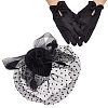 1 Pair Bowknot Pattern Gloves AJEW-GA0006-47A-1