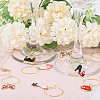 30Pcs 30 Styles Cosmetics Alloy Enamel Wine Glass Charms AJEW-GL00002-5