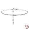 Clear Cubic Zirconia Tennis Bracelets BJEW-I314-009B-2