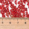 Spray Painted Glass Seed Beads SEED-F005-11A-04-4
