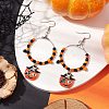 Glass Dangle Earrings EJEW-JE05985-2