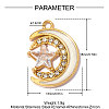 304 Stainless Steel Enamel Pendants STAS-OY014-56G-2