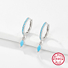 Anti-Tarnish Rhodium Plated 925 Sterling Silver Hoop Earring for Dangle Earrings NC3704-18-1