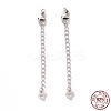 925 Sterling Silver Chain Extenders STER-D036-37AS-3