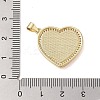 Brass Micro Pave Clear Cubic Zirconia Pendants KK-I712-51G-07-3