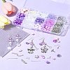 DIY Acrylic & Alloy Earring Jewelry Making Kits DIY-FS0007-30-10