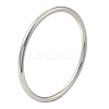Non-Tarnish 304 Stainless Steel Simple Roung Ring Bangles for Women BJEW-F461-01F-P-1