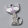 Alloy Enamel Pendants ENAM-WH0065-25P-04-1