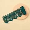 Milk Fiber Flower Lace Ribbon OCOR-WH0105-118-1