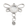 304 Stainless Stee Locket Big Pendants STAS-S132-13P-02-1