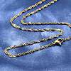 304 Stainless Steel Chain Necklaces MAK-N016-15G-1