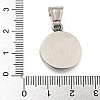Tibetan Style 304 Stainless Steel Pendants STAS-M334-24AS-1-3