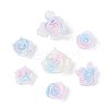 Luminous Flower Resin Cabochons CRES-T025-10B-4