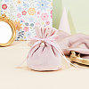 Velvet Jewelry Bags with Drawstring & Plastic Imitation Pearl TP-CJC0001-03C-5