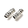 Hollow Tibetan Style Alloy European Beads TIBE-L008-33AS-2