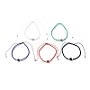Nylon Thread Braided Beads Bracelets BJEW-JB04346-8